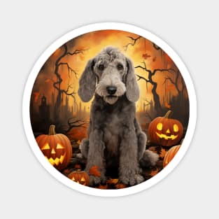 Bedlington Terrier Halloween Magnet